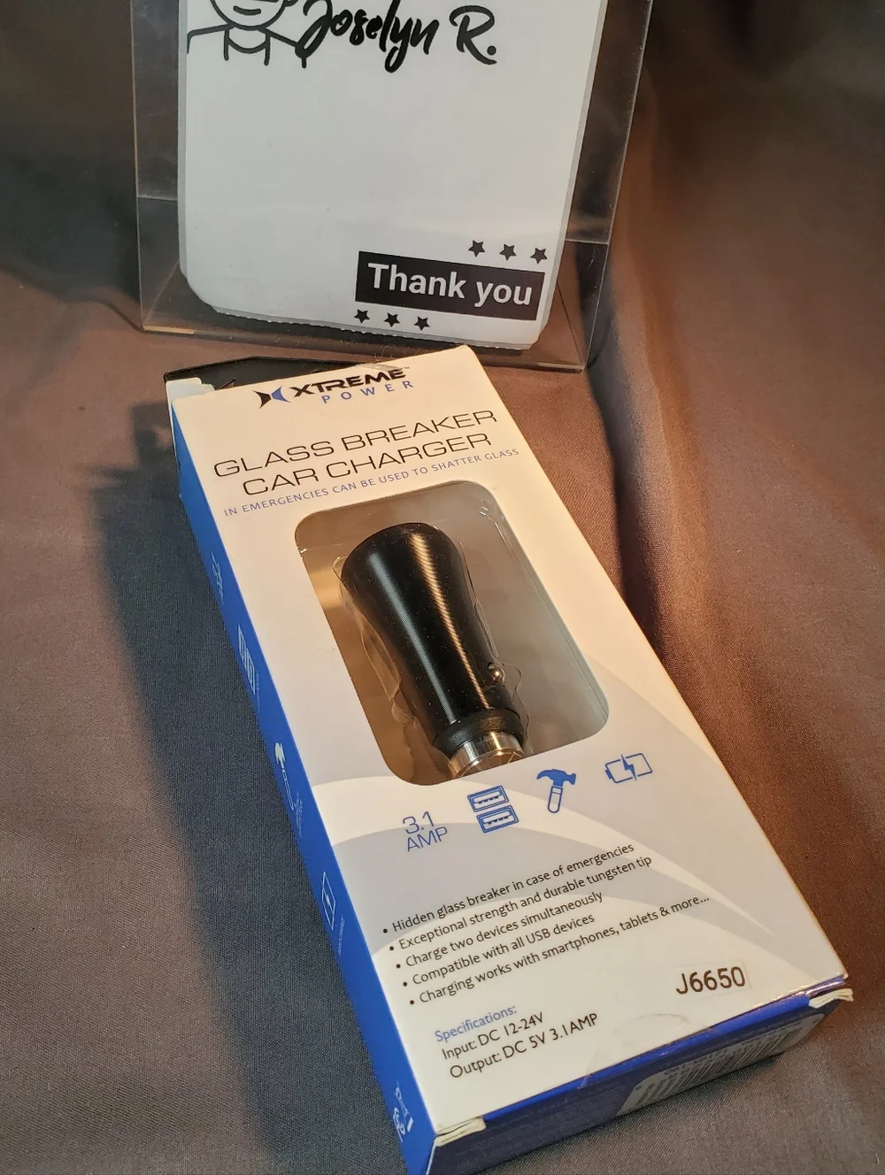 Two in One: Car Charger & Window Breaker
